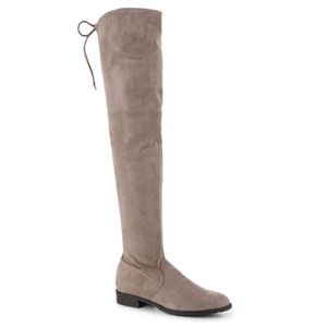 Unisa Taupe Unadivan Suede Over The Knee Thigh High Boots Size 11M